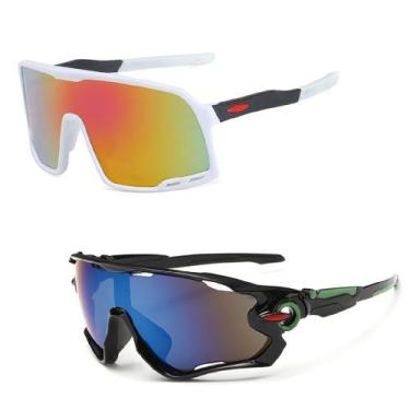 Imagem de Kit 2 Óculos De Sol Esportivo Ciclismo Bike Espelhado Uv400 - PENDULAR