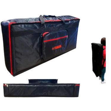 Imagem de Capa p/ teclado 5/8 compact premium impermeável "yamaha'' pto/vermelho