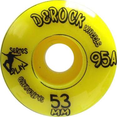 Imagem de Roda De Skate Derock 53mm 95A Series Play, Play 53mm amarelo