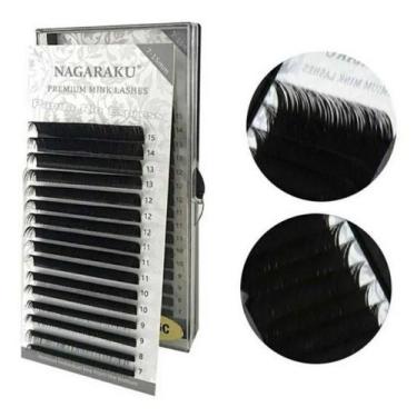 Imagem de Cílios Fio A Fio Nagaraku Eyelash Curvatura D Premium 0.07 Mix 7-15mm
