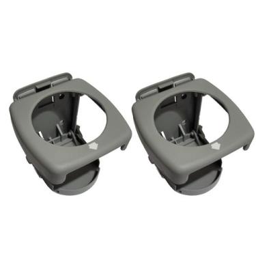 Imagem de 2 Porta Copo Retrátil Dobrável Barco Lancha Carro Cinza Claro - TOP-AR