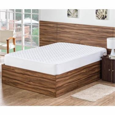 Imagem de Protetor P/ Colchão Casal Queen Impermeável Branco - Bordados Ricardo