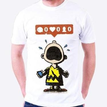 Imagem de Camiseta Do Snoopy Charlie Brown Forever Alone-Masculino