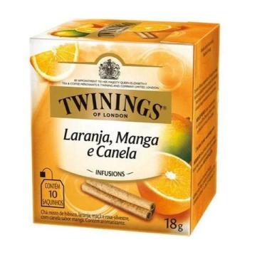 Imagem de Twinings of london laranja manga e canela 18g 10 saquinhos