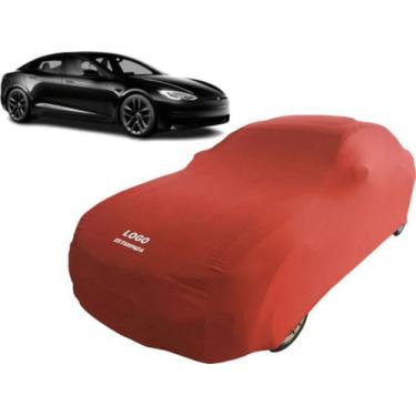 Imagem de Capa Automotiva Tesla S Plaid Proteção Contra Riscos Poeira - Mz, Verm