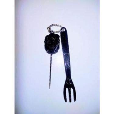 Imagem de Furador e Garfinho de Personagens Kit chaveiro  - DG, Palhaço Cor Pret