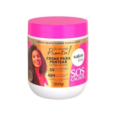Imagem de Salon Line, Creme para Pentear, SOS Cachos, De Repente Pronta, Vegano - Para Cabelos Cacheados e Crespos, 500g