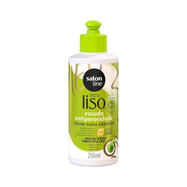 Imagem de Salon Line, Creme para Pentear, Meu Liso, Escudo Antiporosidade, Vegano - Para Cabelos Lisos, 250ml