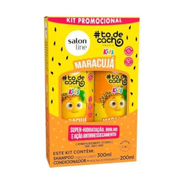 Imagem de Salon Line, Kit Shampoo e Condicionador, #todecacho Kids, Maracujá, Vegano - Para Cabelos Ondulados, Cacheados e Crespos