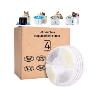 Imagem de 4 Pack Filtro Refil Bebedouro Fonte De Água para Pet Cães Gatos - Pet 