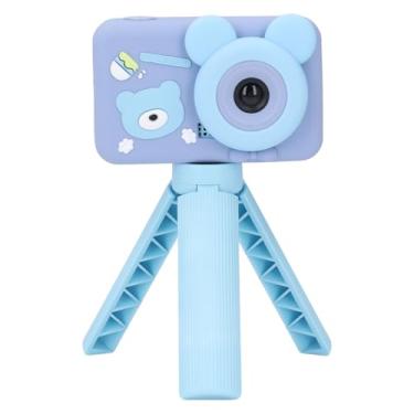 Imagem de Câmera Digital, Luz de Preenchimento de Câmera Portátil, Suporte para Foco Automático para Registros de Vida para Crianças e Adolescentes (Azul celeste)