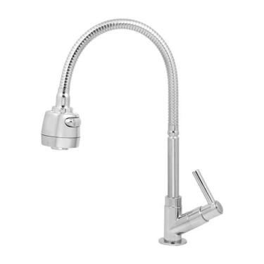 Imagem de Torneira Cozinha Gourmet Bancada 2 Jatos  1068 C65 - Só Acabamentos, 1