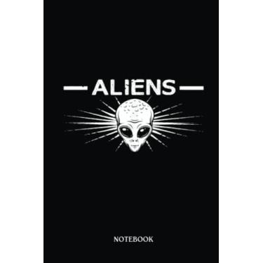 Imagem de Alien Notebook: Alien Lover Funny - Aliens | Alien Journal, Lined Journal Ufo, Ufo Journal, Lined Journal Alien, Size 6 X 9", 120 Pages.