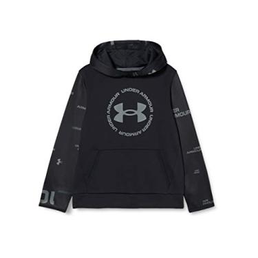 Imagem de Under Armour Boys' Armour Fleece Sleeveless Training Hoodie , Black (001)/Pitch Gray , Black (001)/Pitch Gray