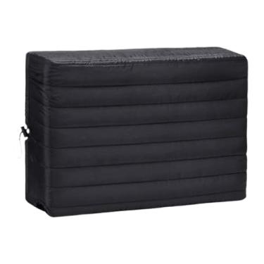 Imagem de Ioensy Unidade de janela de cobertura de ar condicionado interno antiferrugem portátil, isolamento de unidade, capa de ar condicionado de janela para casa de , Black M