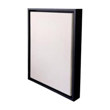 Imagem de Tela para Pintura com Moldura Canaleta Flutuante Lisa Revestida - 2x2,8 Cor:PRETO;Tamanho:50X50 CM