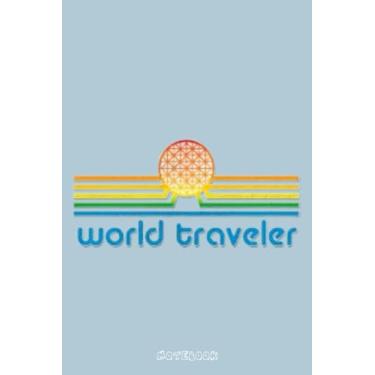 Imagem de World Traveler Notebook: Sketchbook_ 6x9 inches, 120 dotted pages, Notebook, planner, journal, organiser, bullet journal