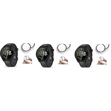 Imagem de Combo 3x Película Ceramica 9D Para Smartwatch Garmin Forerunner 165/165 Music