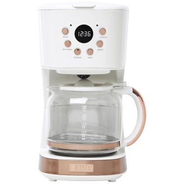 Imagem de Cafeteira Programável 12 xícaras, 110V 900W, HADEN 75098, Branca