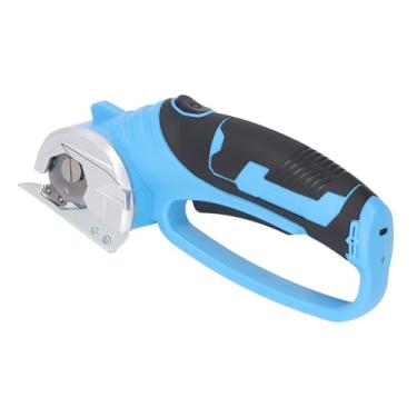 Imagem de Cortador de Tecido Elétrico, Tesoura Sem Fio para Cortar Papel Kraft de Couro Com Apontador Automático, Interruptor de Trava de Segurança e Luz LED, Cortador de Tecido Portátil