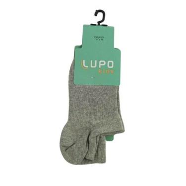 Imagem de Meia Lupo 02170-001 Kids Sapatilha Invisivel, Cinza, 24-29