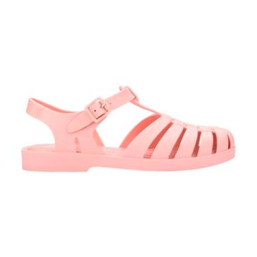 Imagem de Melissa Sandália feminina Possession Jelly – o sapato original Jelly, sandália de pescador com alça ajustável e fivela lateral, Rosa claro, 40