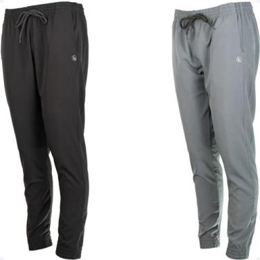 Imagem de 2 Calças Tactel Jogger Elastano Com Punho Slim 2 Bolsos 020 - Geral, 1