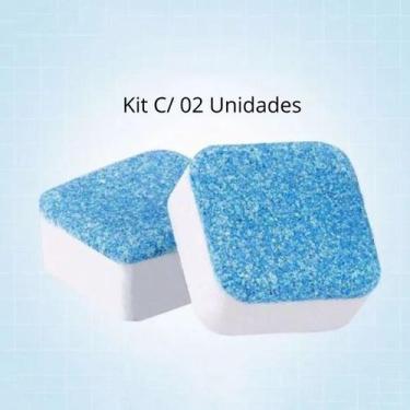 Imagem de Tablete Pastilha Limpar Higienizar Máquina Lavar Roupa 2 Unidades - Sa