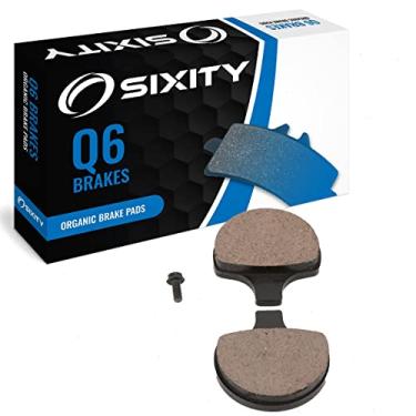 Imagem de Sixity Pastilhas de freio orgânicas dianteiras Q6 compatíveis com Harley Davidson XL1200S Sportster 1200 Sport 1996-1999 Conjunto completo