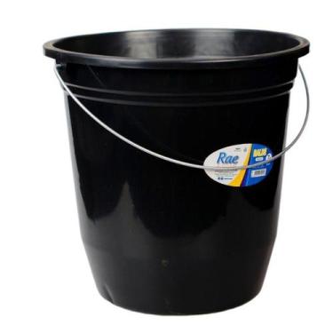 Imagem de Balde em Plástico Preto 7,5L - Rae