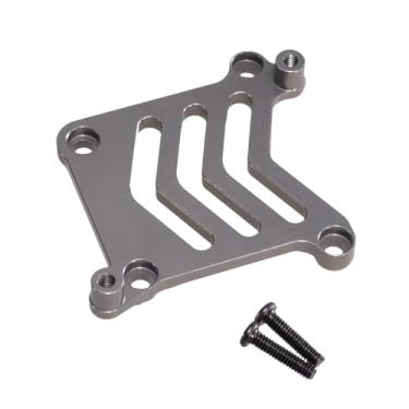 Imagem de simhoa 1: 16 escala de controle remoto carro servo base de alumínio de alumínio Rastreio de substituição de servo servo servo assento para 16209 h6v3, Titânio