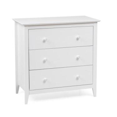 Imagem de Cômoda 3 Gavetas em Madeira Maciça Nest Artemobili, branco