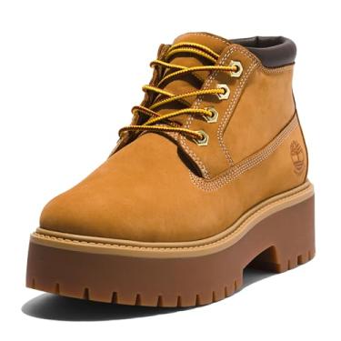 Imagem de Timberland Bota feminina Stone Street Mid com cadarço, Trigo novo 2024, 37