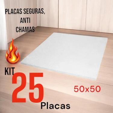Imagem de Placa de Isopor 25 UN 50x50 antichamas 6 metros de cobertura melhor da