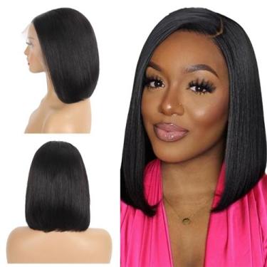 Imagem de Peruca Lace Front Curta Lisa Fibra Futura Premium Uso Diário - bbless,