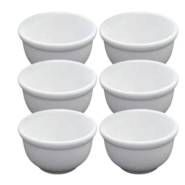 Imagem de Kit 6 cumbuca porcelana bca 300ml  417 - SÃO FRANCISCO
