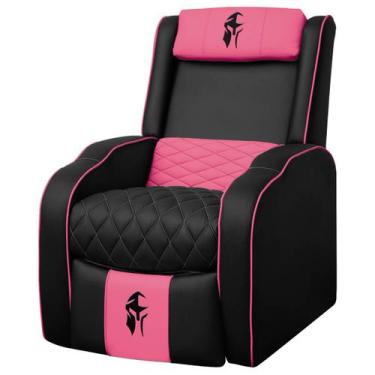 Imagem de Poltrona Gamer Troia Streammer Reclinável LUXO Resistente até 150kg - 