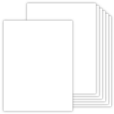 Imagem de Papel cartolina grosso branco 100 folhas 21 x 28 cm, capa de 36 kg (texto de 70 kg), para impressora, artes e artesanato, desenho, projetos DIY