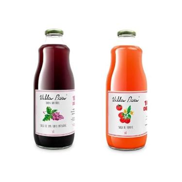 Imagem de Kit 2 Sucos Integrais Villa Piva: Uva, Tomate