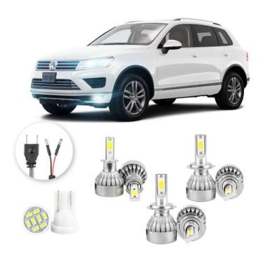Imagem de Lampadas Led Volkswagen Touareg 2012 A 2016 H3 H7 H7 20000lm - V10, Br