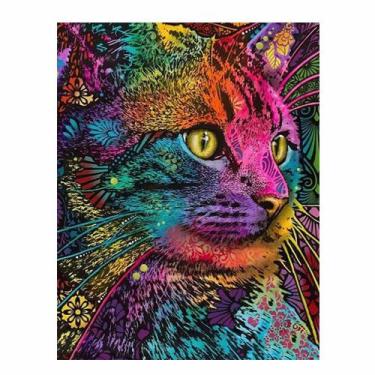 Imagem de Artesanato Pintura Diamante Diy 30X40 - GATO CY-DW13217 - PPSHOP
