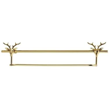 Imagem de Toalheiro toalheiro de banheiro toalheiro criativo com cabeça de veado toalheiro de cobre toalheiro de parede toalheiro de banheiro suprimentos de hotel móveis de banheiro