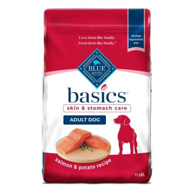 Imagem de Comida para cães Blue Buffalo Basics, pele e estômago para adultos, saco de 5 kg