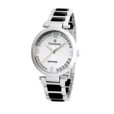 Imagem de Relógio Champion Feminino Ref: Cs28530Q Cerâmica Prateado