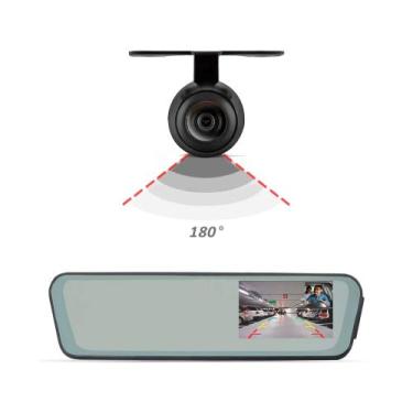 Imagem de Retrovisor DVR MI Tela 9.6" Câmera Frontal / Ré Pro Line USB 12/24V Ro