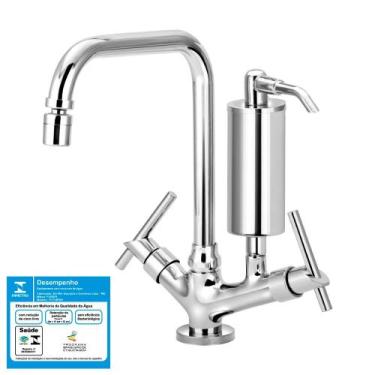 Imagem de Torneira Cozinha Bica Móvel Mesa Com Filtro Slim Metal - FURKIN