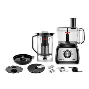 Imagem de Multiprocessador de Alimentos Mondial Turbo Chef 9 em 1 MPN01BF com 2 