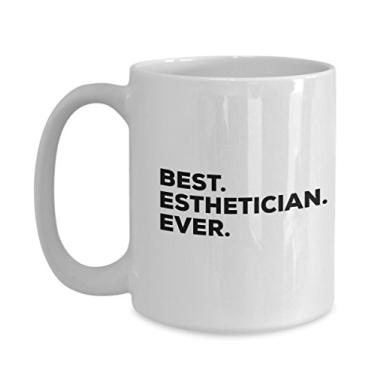 Imagem de Caneca Best Esteticician Ever – Caneca de café – Presentes esteticistas – Agradecimento a você – Ideias de presente exclusivas – Engraçado – Pode colocar em uma caixa de presente – Chá