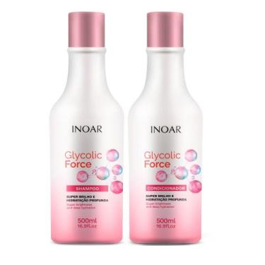 Imagem de Shampoo e Condicionador Inoar Glycolic Force 500ml