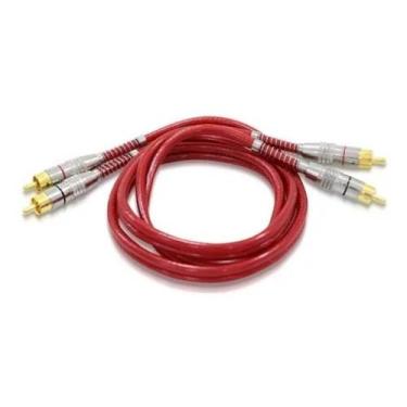Imagem de Cabo Rca Tech One Prime Dupla Blindagem 1 Metro Plug Metal Banhado, Ve